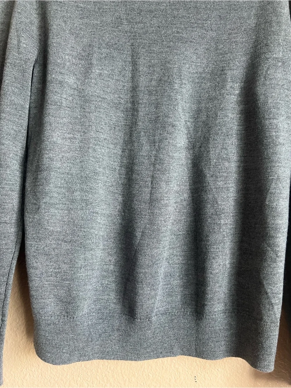 Banana Republic Baruffa Men’s Italian Merino Wool Turtleneck Gray Sweater Sz Med